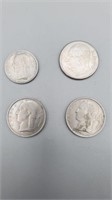 (B5) lot of 4 foriegn coins
