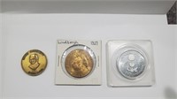 (B5) lot of 3 novelty collector coins - vintange