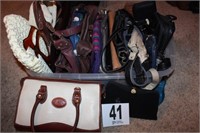 Tote of Assorted Purses & Handbags