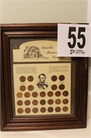 Framed Lincoln Memorial Coinage