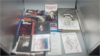 (B7) Ronald Regan lot - books magazines cds