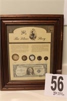 Framed Silver Currency Display