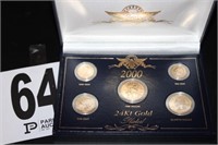 Gold Plated Coin Set 2000
