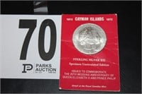 Cayman Islands 1972 Twenty Five Dollar Silver