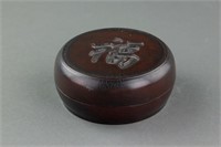 Chinese Round Ink Stone with Case