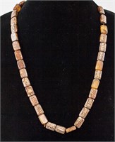 Chinese Amber Carved Necklace