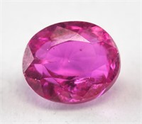9.65ct Oval Cut Pink Sapphire GGL Certificate
