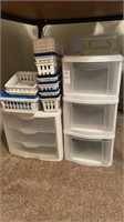 Lot of Containers and Plastic Baskets
