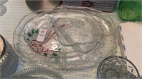 Glass holiday trays