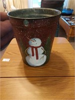 Maple syrup bucket decorated