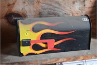 Metal Flame Mailbox
