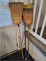 Three brooms