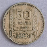 Algeria Coin 1949 50 Francs "Marianne"