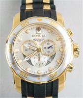 Invicta Pro Diver Men's Wristwatch Silver GoldDial