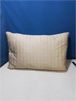 Beige decorator pillow 10x16 in