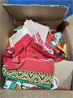 Box of Mexican party decorations