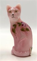 Fenton Hand Painted, Signed, & Numbered Cat