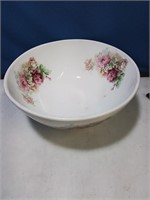 Vintage dough Bowl with rose decoration