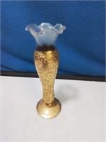 Gold overlay Bud vase 6 in tall