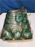 Flat of 12 clean acrylic screen glasses perfect