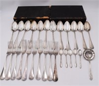 28 Assorted Silverplate Utensils