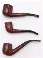 3 Vintage Wood Tobacco Wood Pipes