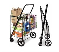 Best Choice Products Folding Steel Grocery Cart,