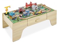Best Choice Products 35-Piece Train Table, Large