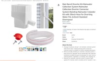 Rain Barrel Diverter Kit-Rainwater Collection