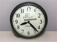 Stromberg Vintage School Hardwired Wall Clock