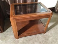 End Table with Glass Top
