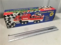 1995 Getty Toy Race Car Carrier