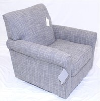Ashley Gray Patterned Swivel Chair