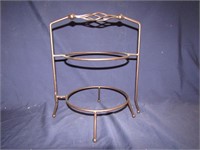 Adjustable Plate Stand, Bronze Finish Approx 15" T