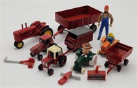 Lot of 1/64 & 1/43 Scale Case IH Tractors,