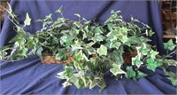 2- Artificial Foliage in Ledge Planters