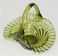 Green Candy Dish w/Handle