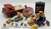 Vintage Structo Pickup Truck, Tin Top, Baby