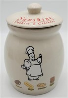 Vintage Sunshine Cookies & Crackers Canister /
