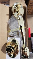 Callan Entrance Handleset-Polished Brass