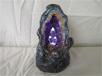 Lighted Faux Geode 6 1/2" T
