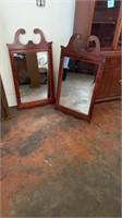 Pair of Mahogany Mirrors