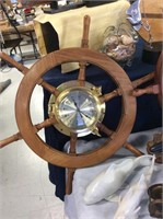 Ships wheel clock