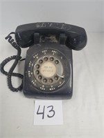 Antique Black Rotary Phone