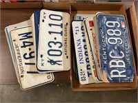 Flat of Assorted License Plates/Signs