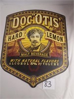 Doc Otis Hard Lemon Advertising Sign