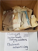 Antique Letterheads, Vouchers, & Business Papers
