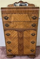 Vintage Waterfall Chest of Drawers