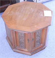 Octagon Wooden End Table
