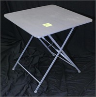 Gray Metal Folding Table
